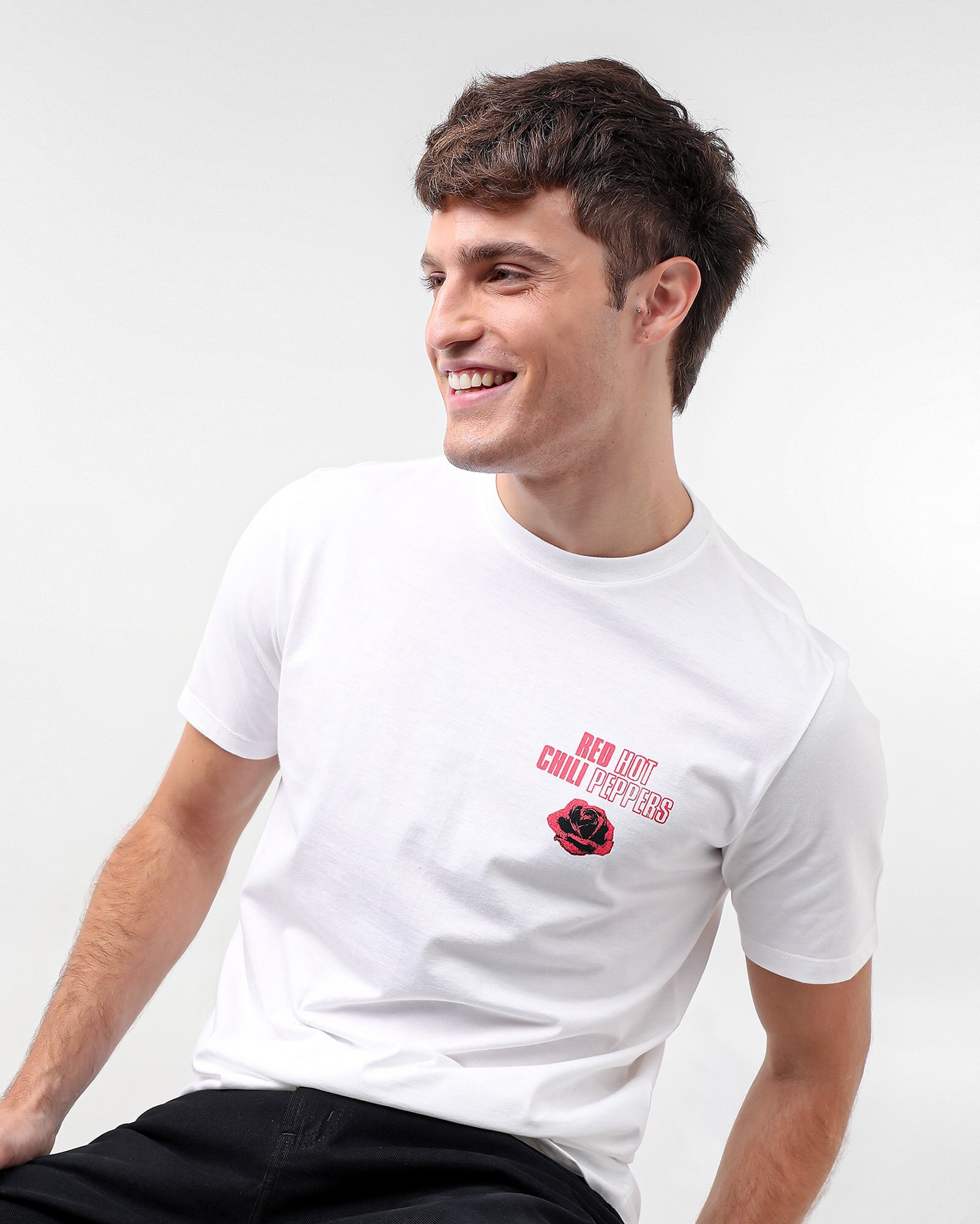 Riachuelo Camiseta Masculina Tour Preta Red Hot Chili Peppers