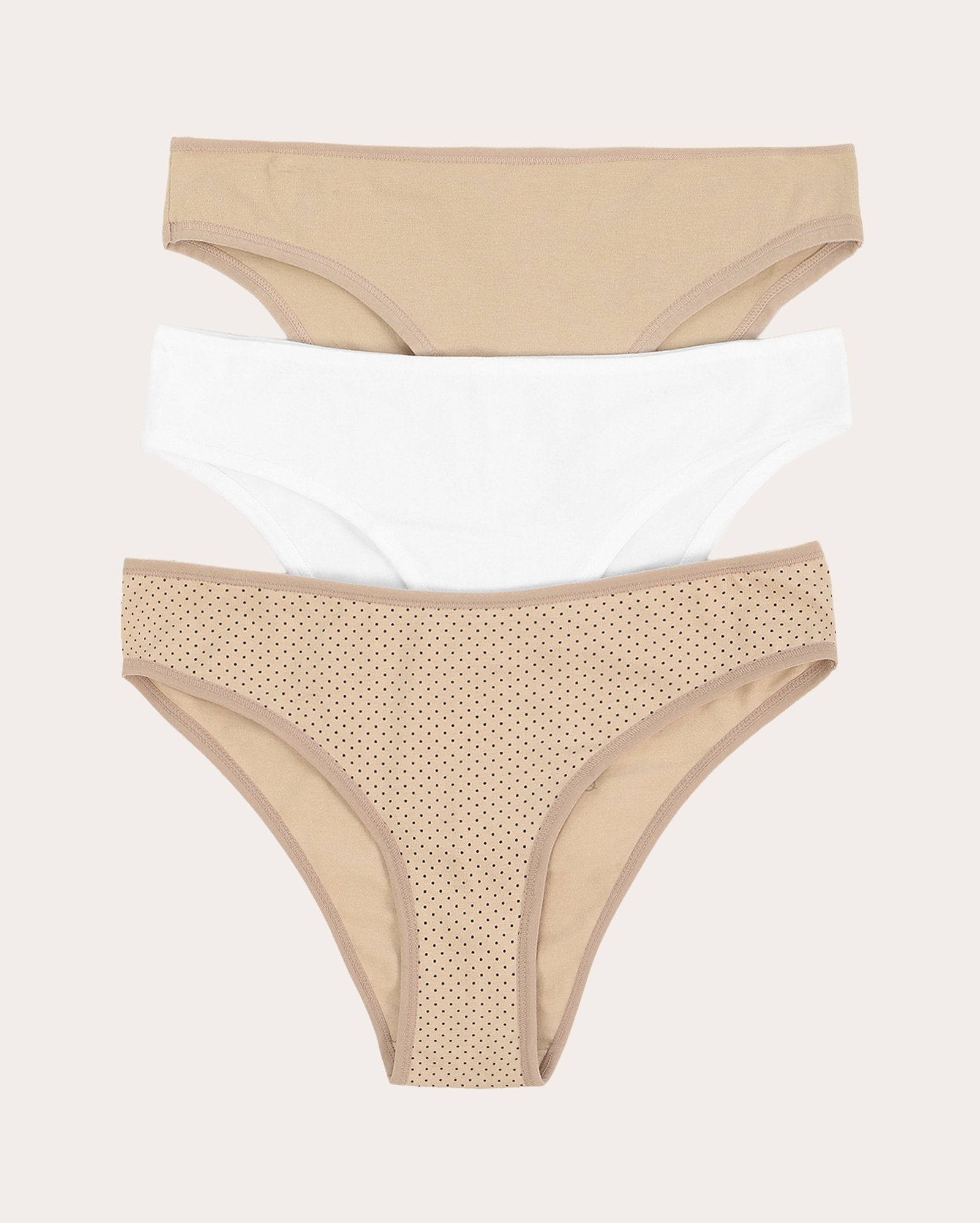 Kit calcinha microfibra 3 peças tradicional - multicor | Delcotton