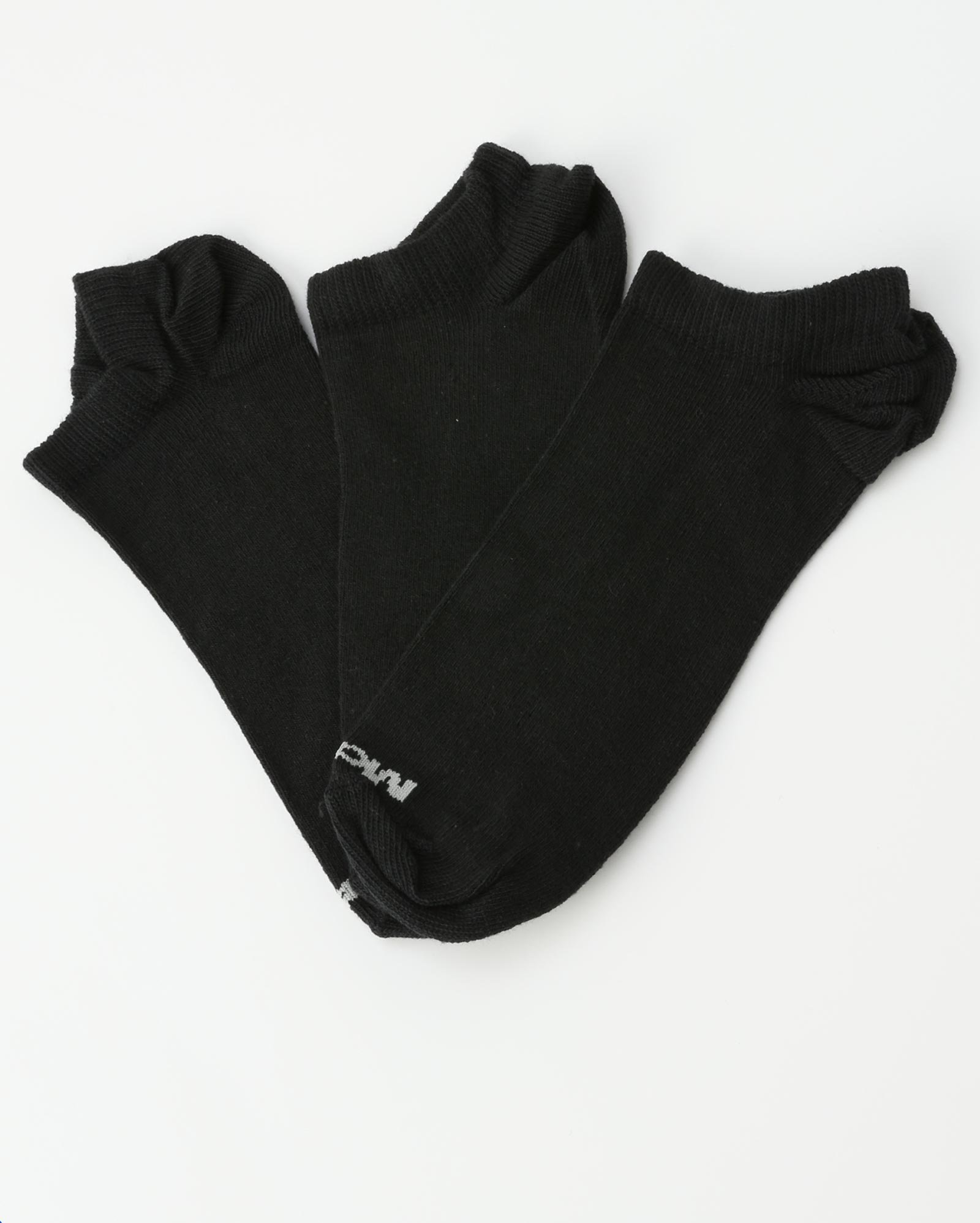 Kit meia masculina 3 pares cano invisível - Preto | Mash