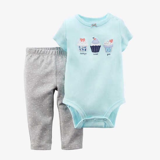 Conjunto Cupcake Carter's - Azul Claro