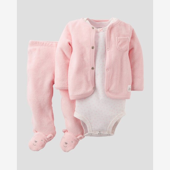 Conjunto Felpudo Carter´s - Rosa