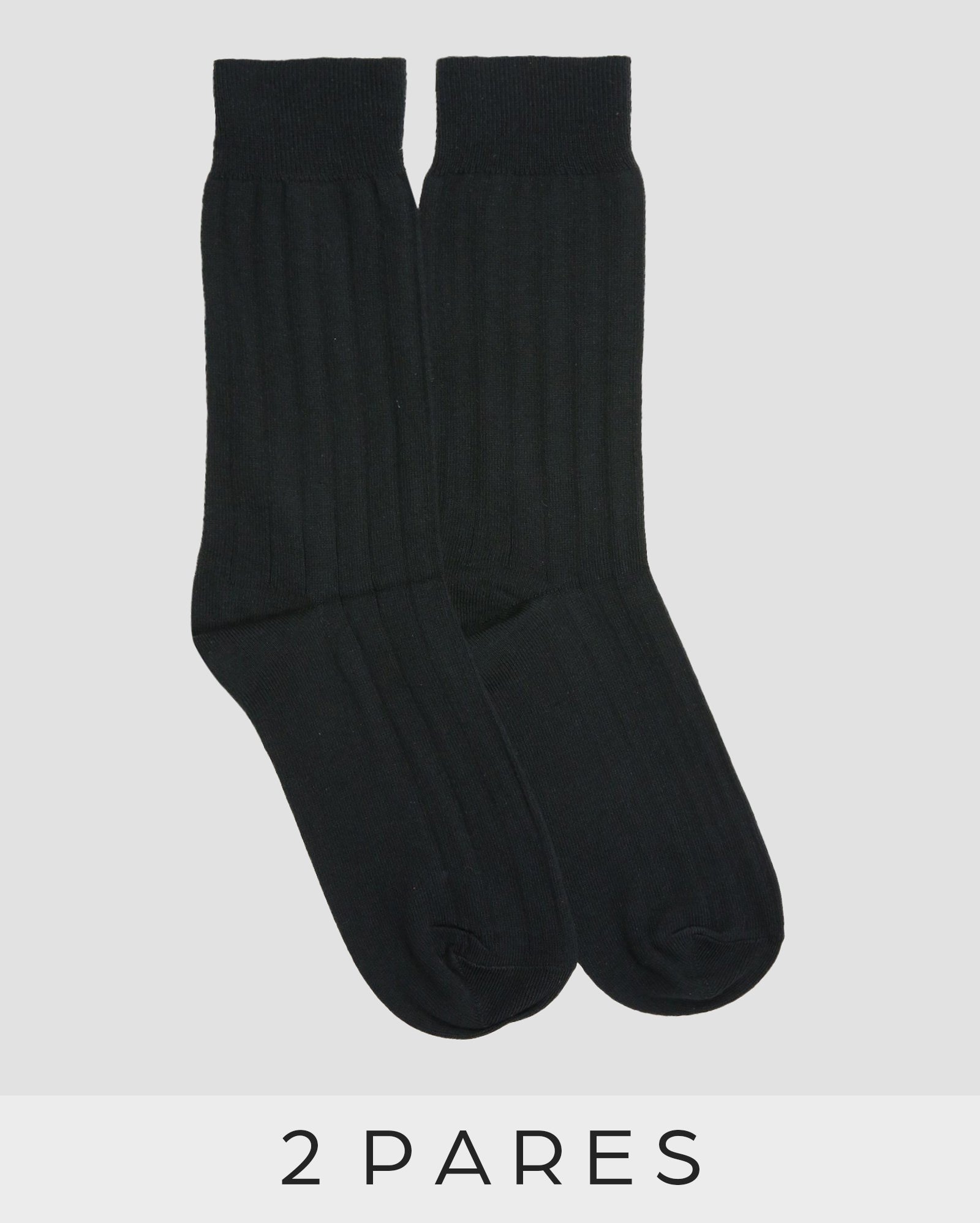 Kit Meia 2 Pares Cano Longo Mash - Preto