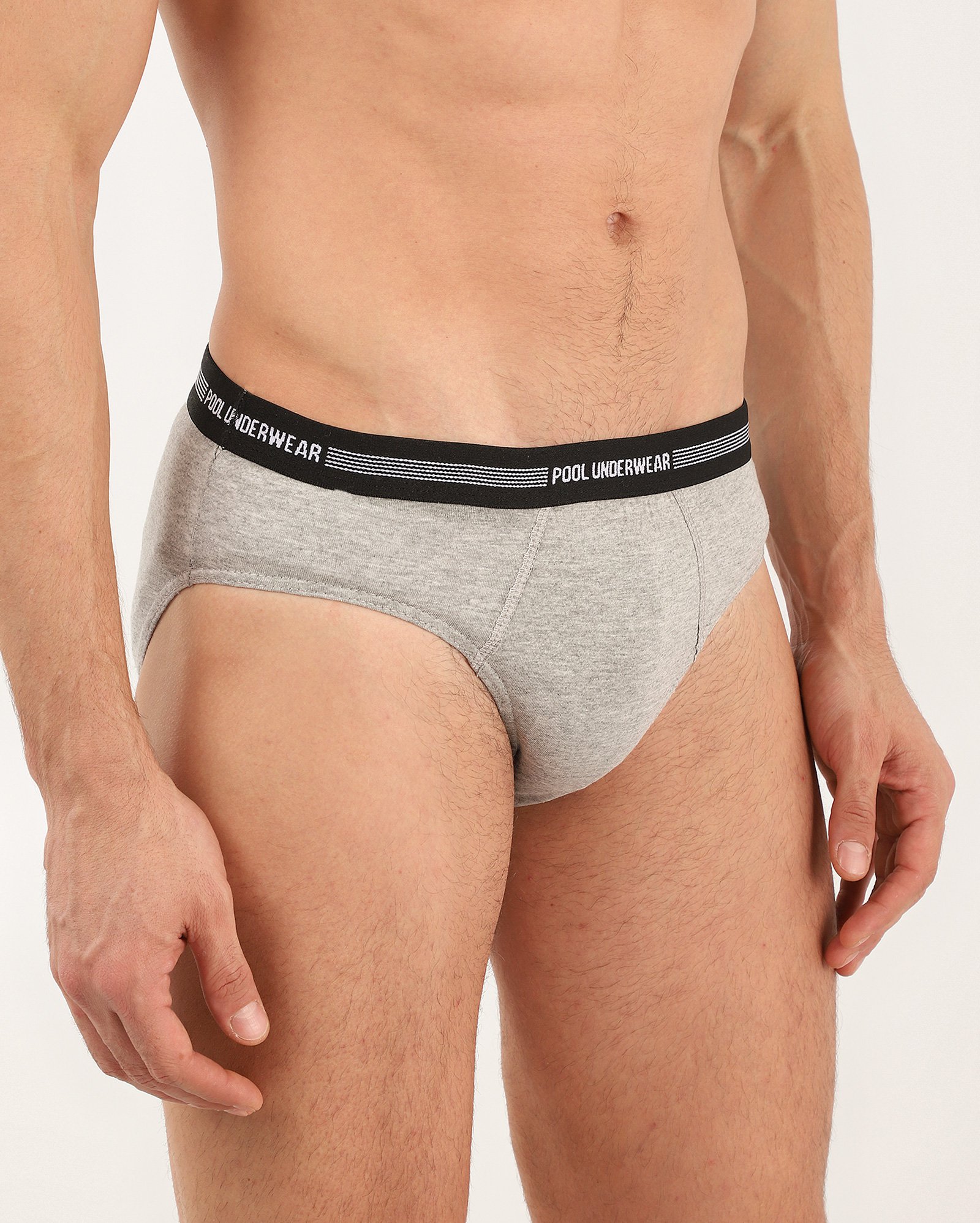 Kit cueca slip 3 peças elástico multicor | Pool