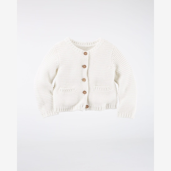 Cardigan Tricot Hello Cutie Carter's - Branco