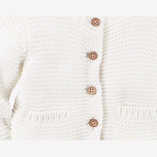 Cardigan Tricot Hello Cutie Carter's - Branco