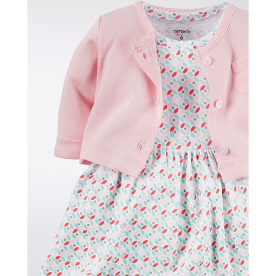 Conjunto Babysoft Dress Carter's - Rosa