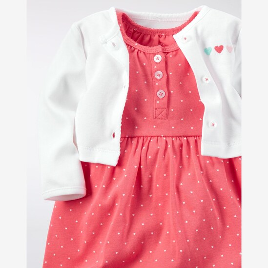 Conjunto Babysoft Dress Carter's - Vermelho