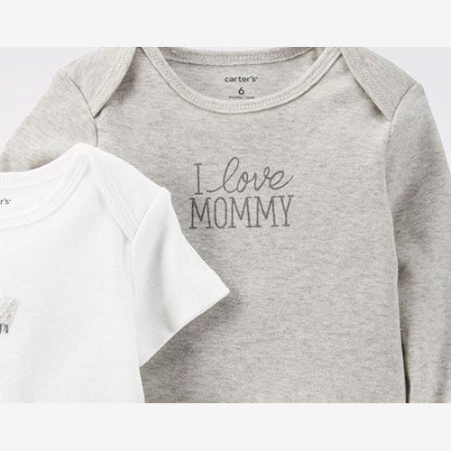 Conjunto Ovelha Basics Carter's - Branco/Cinza