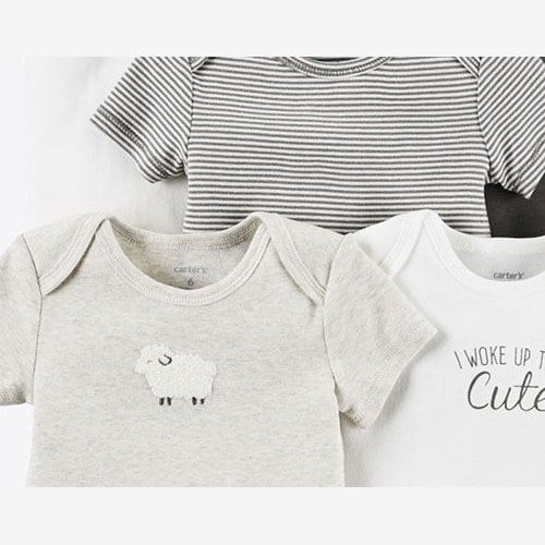 Kit Body 5 Peças Sheep Carter's - Cinza