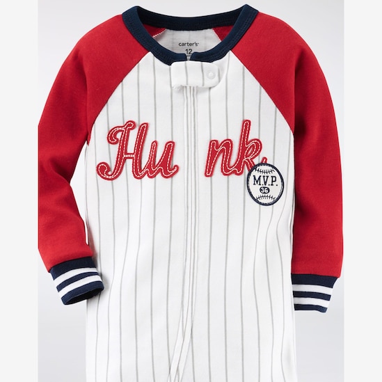 Pijama Baseball Carter's - Branco