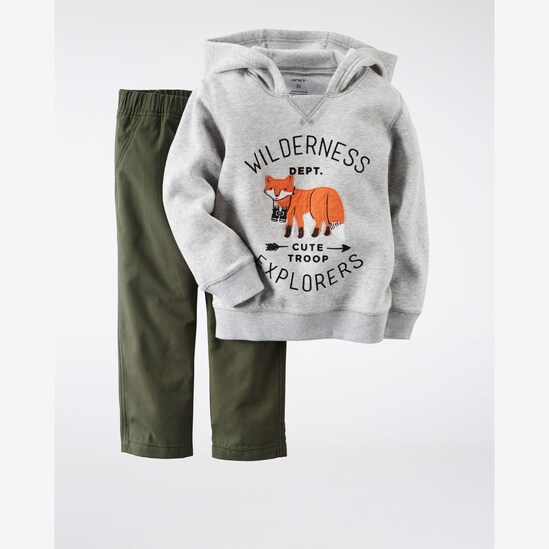 Conjunto Explorer Carter's - Cinza/Verde