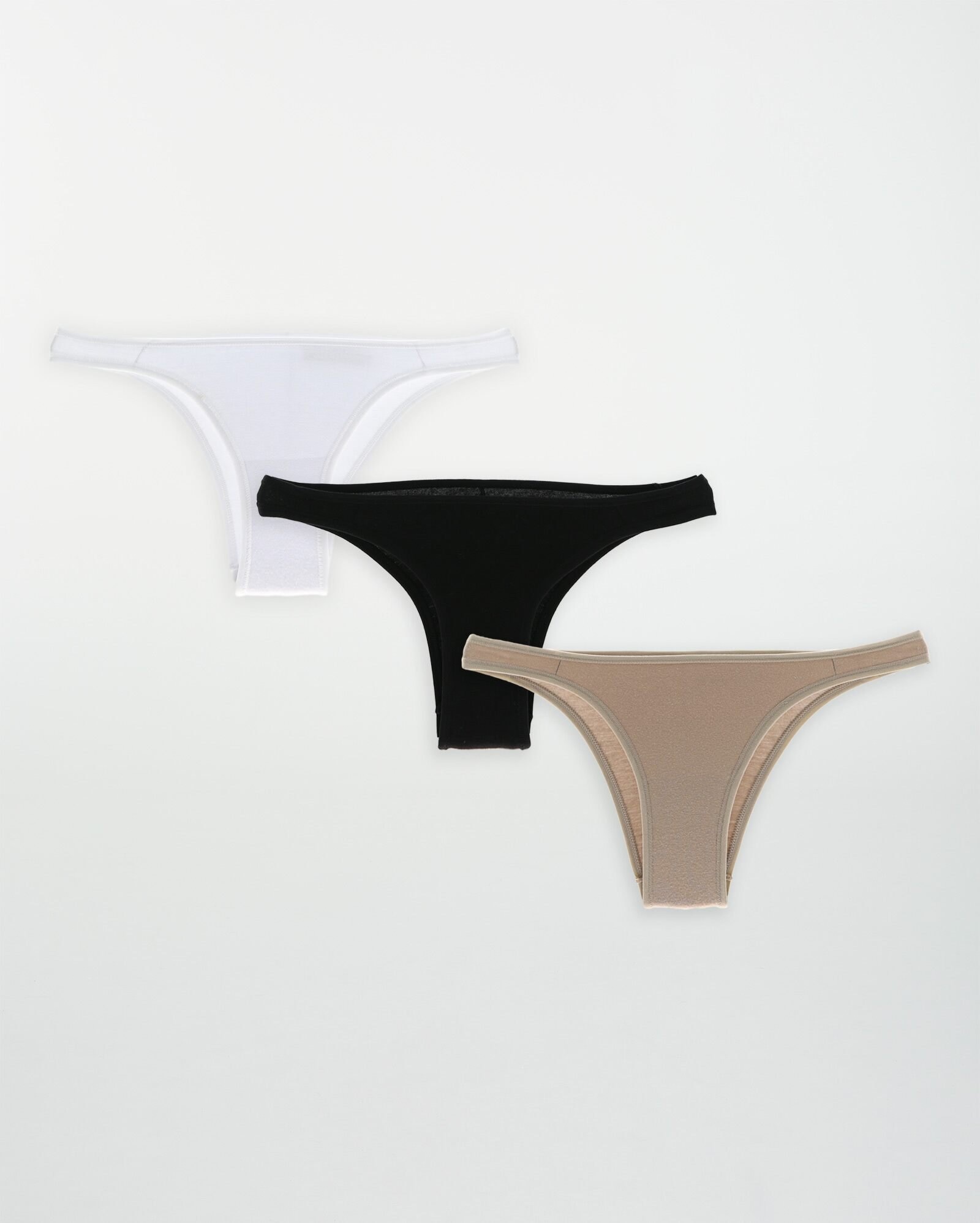 Kit calcinha 3 peças tanga multicor | DelCotton