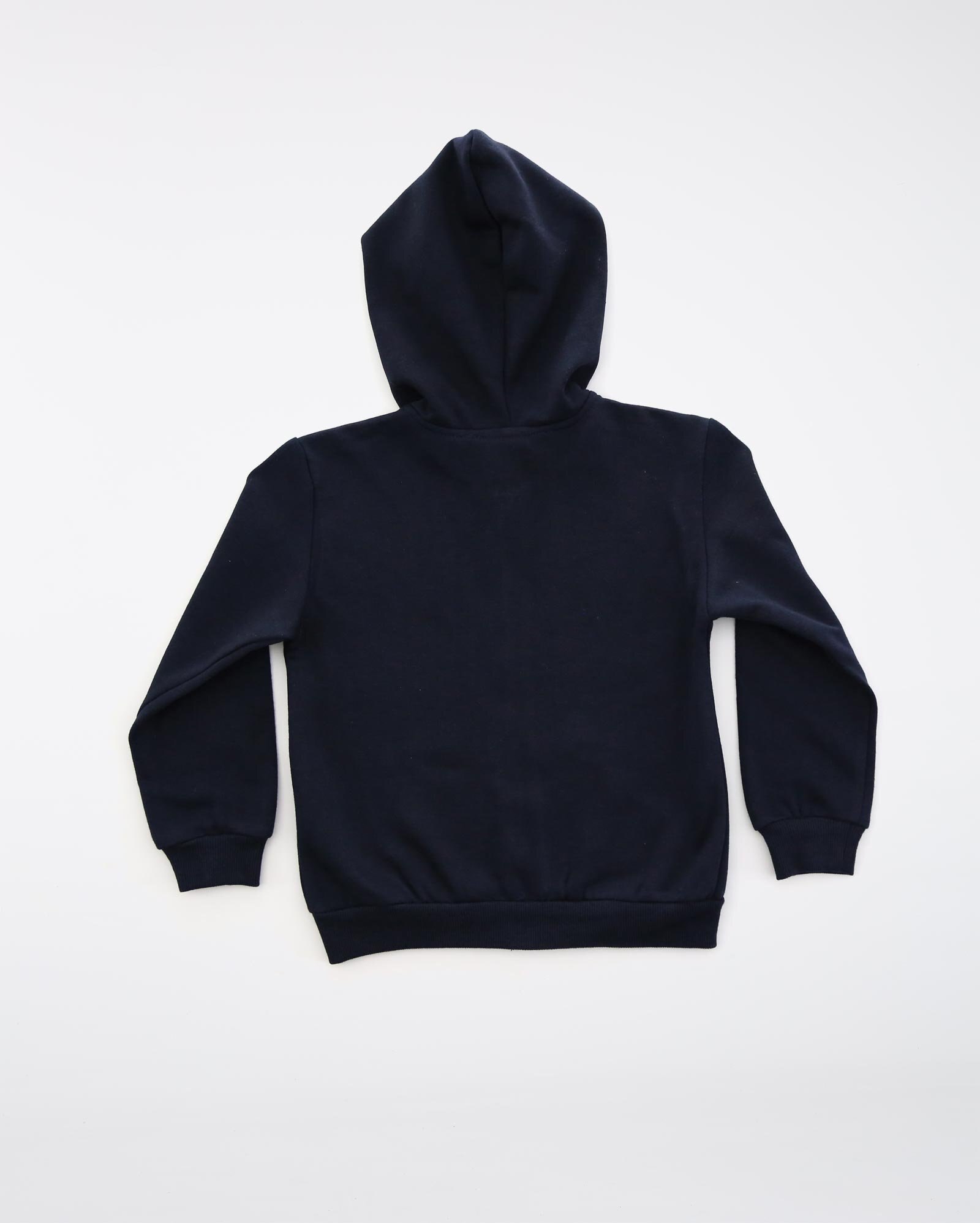 navy zip through school moletom com capuz