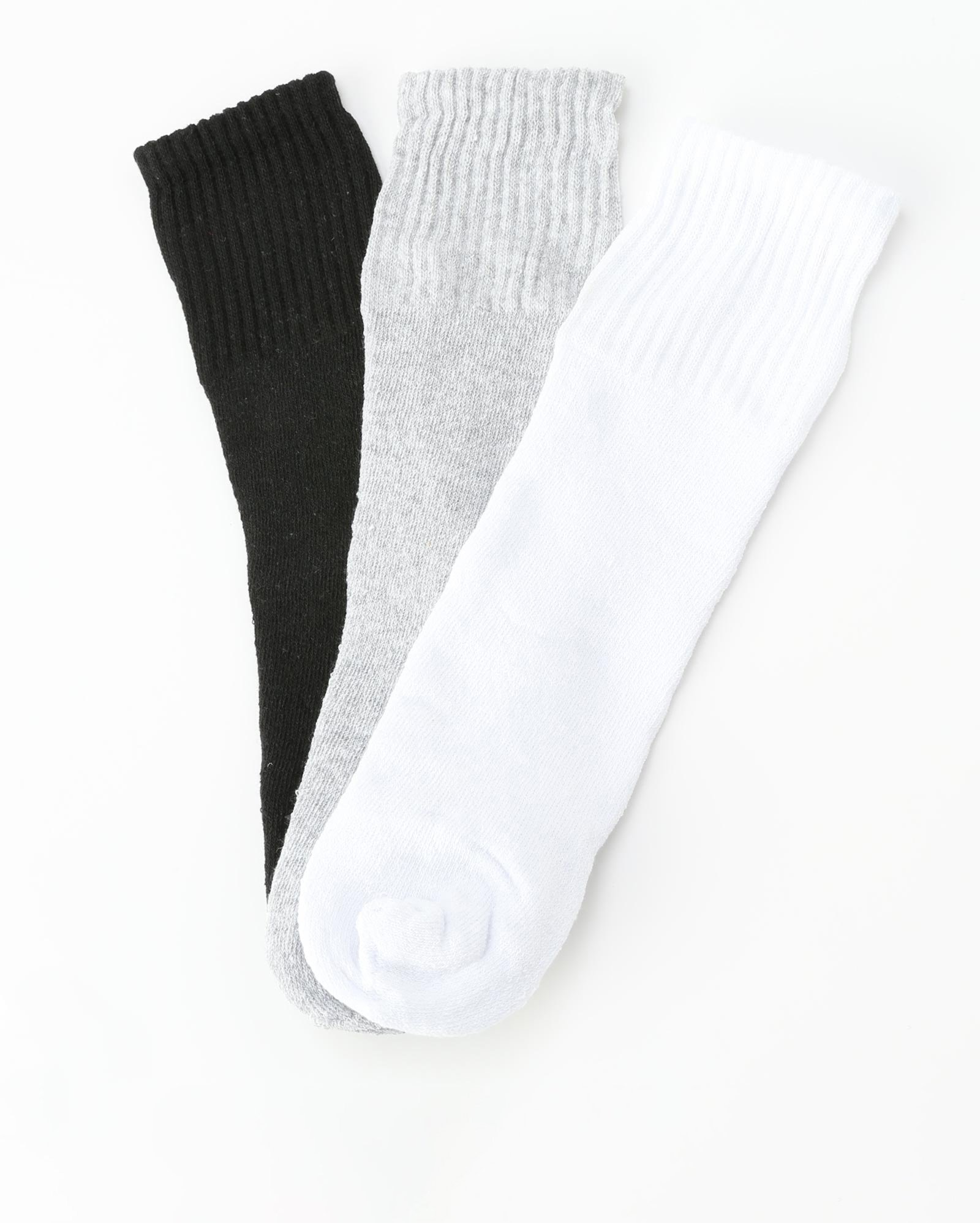 Kit Meia 3 Pares Cano Curto - Cinza Mescla