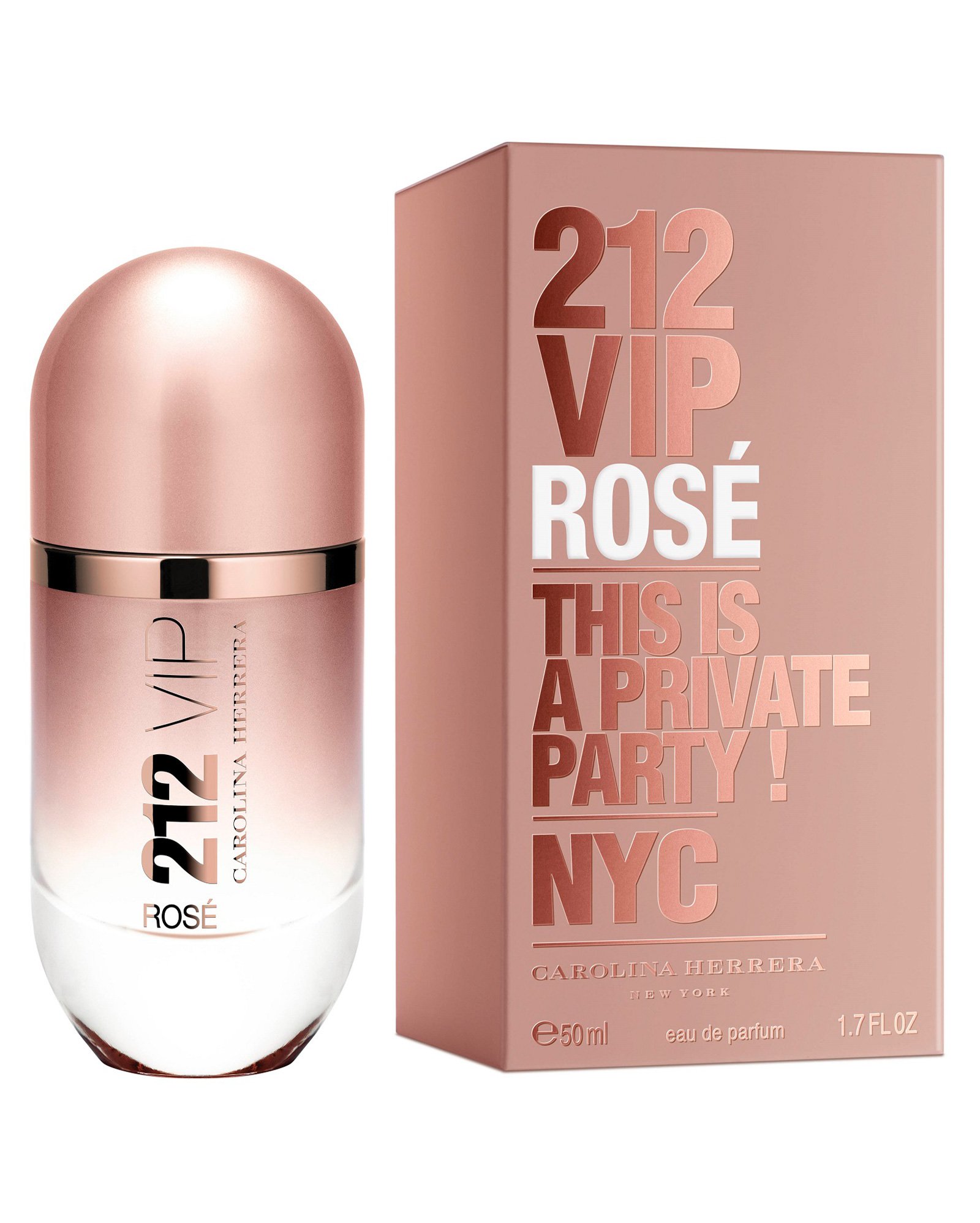Perfume 212 Vip Rose feminino Eau De Parfum - 50 ML | Carolina Herrera