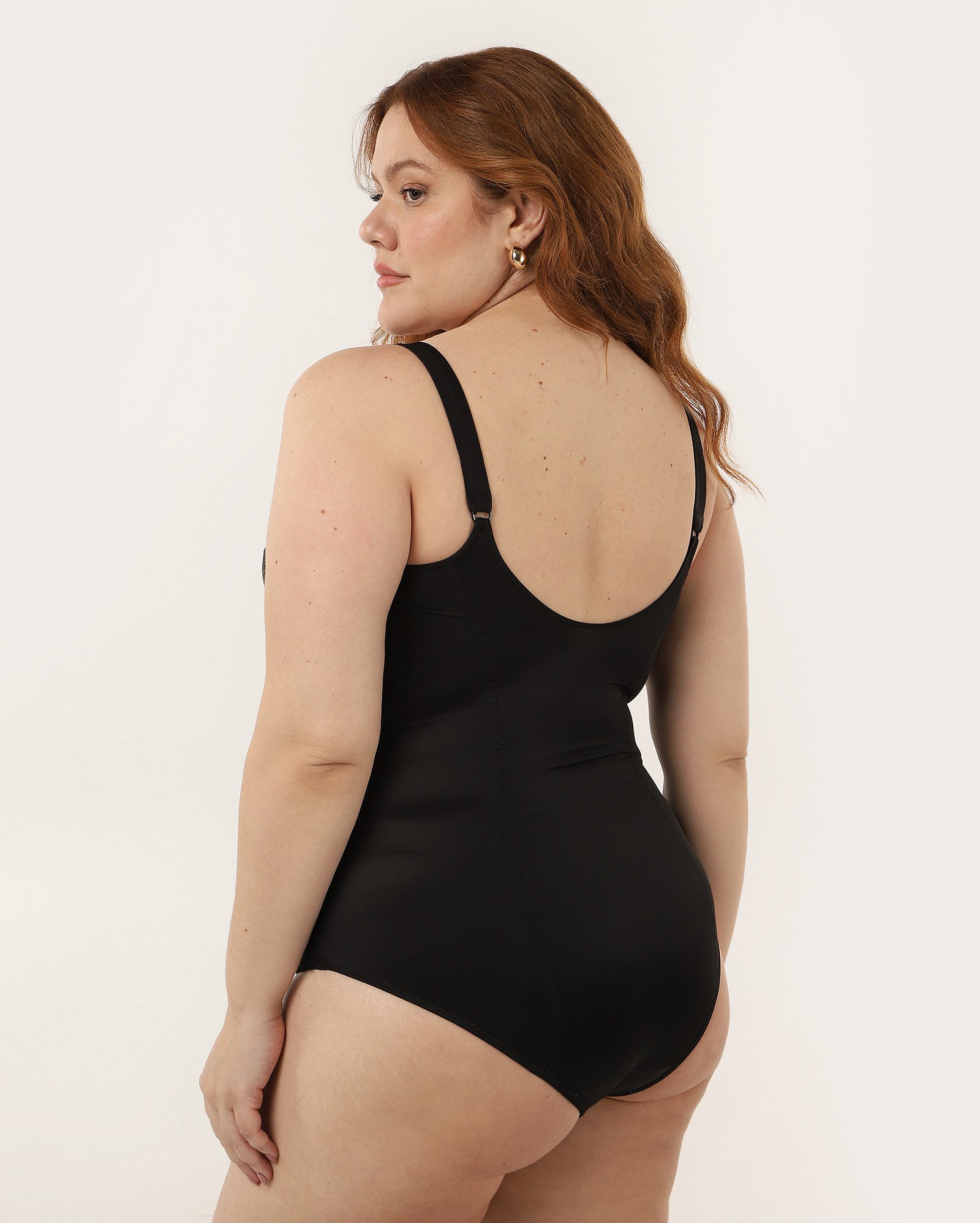 Body modelador plus size clássico - Preto | DelRio