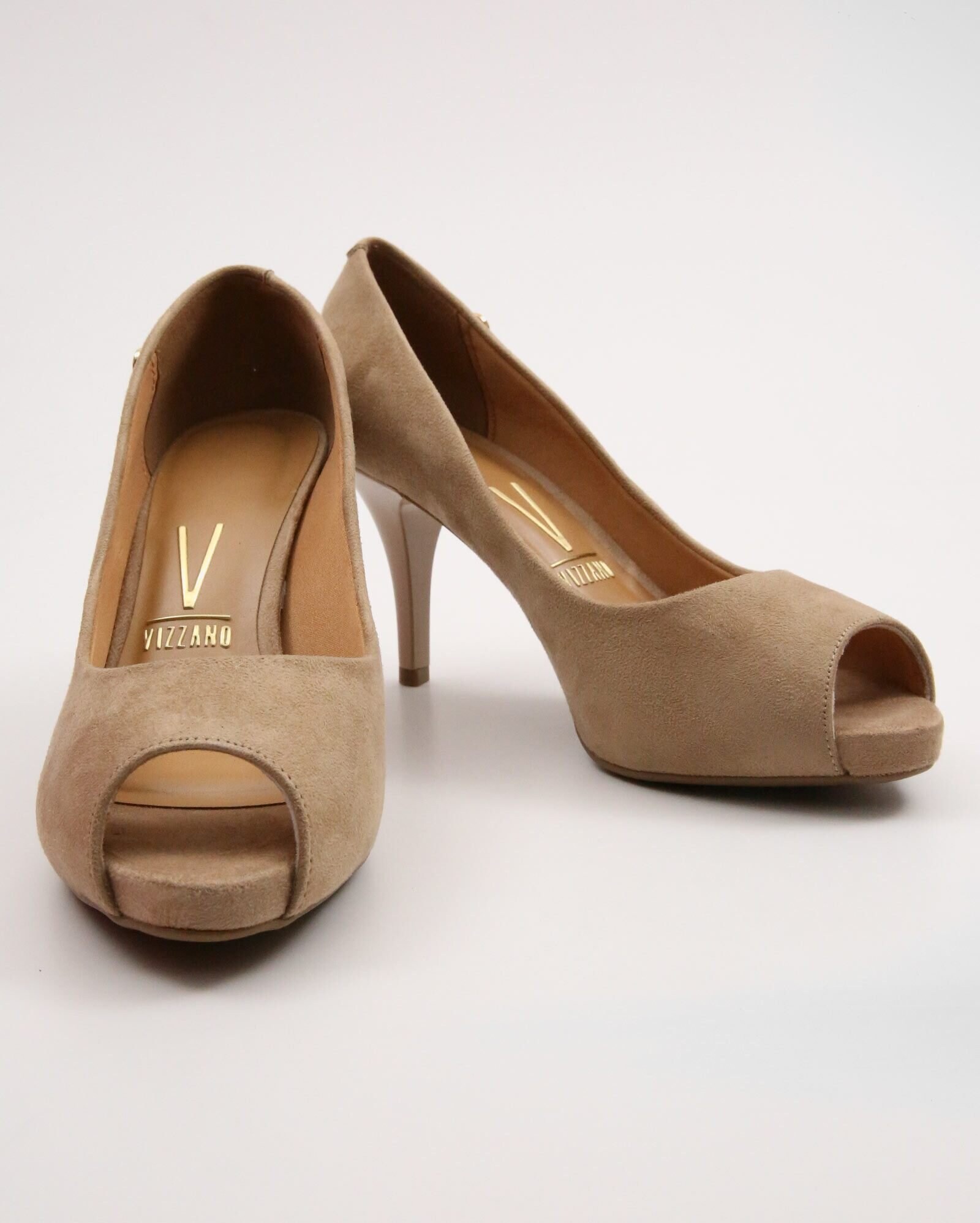 Riachuelo | Sapato Peep Toe Nobuck Vizzano