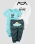 Conjunto 3 Peças Alien Carter's - Multicor