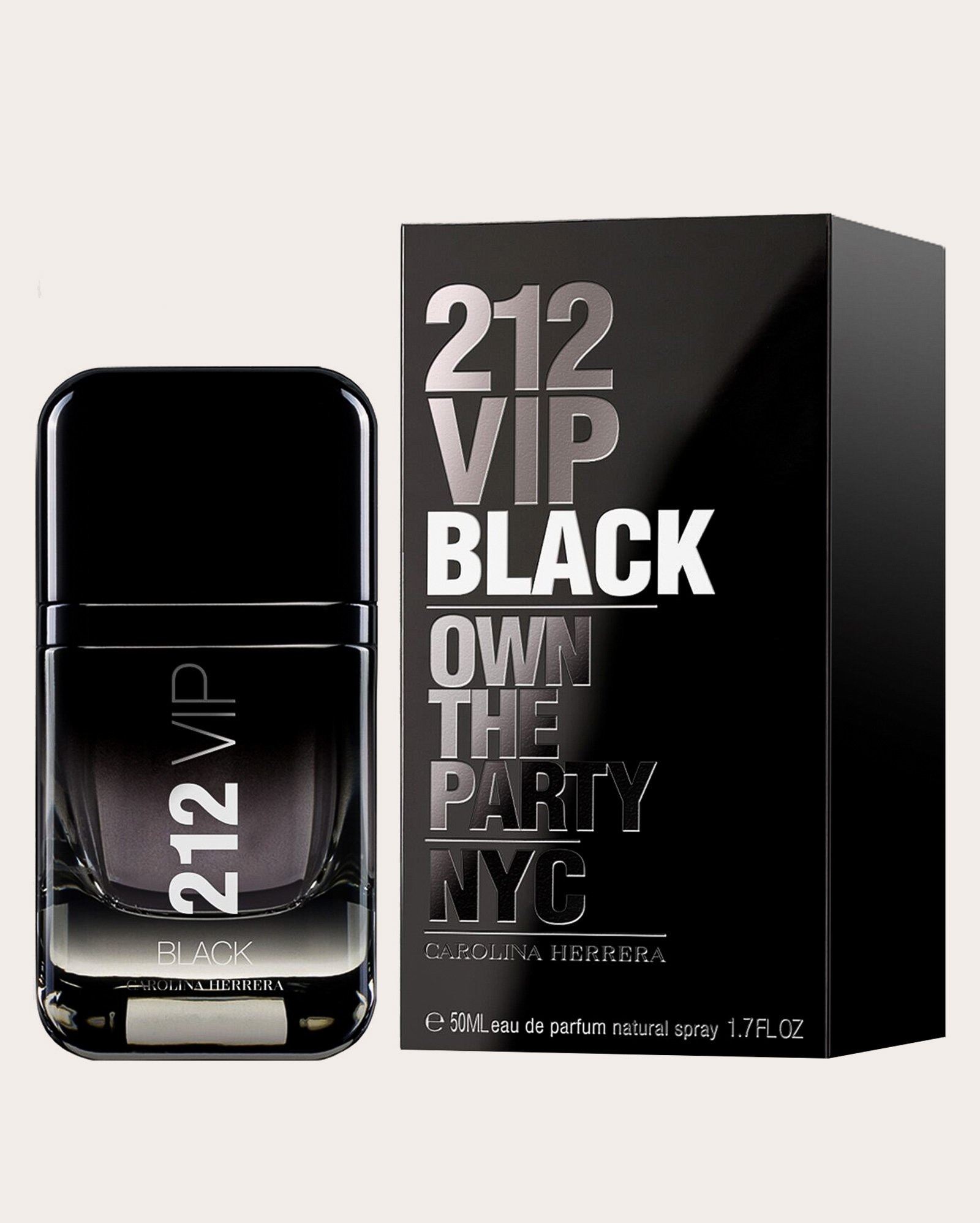 Perfume 212 Vip Black masculino Eau De Parfum - 50 ML | Carolina Herrera