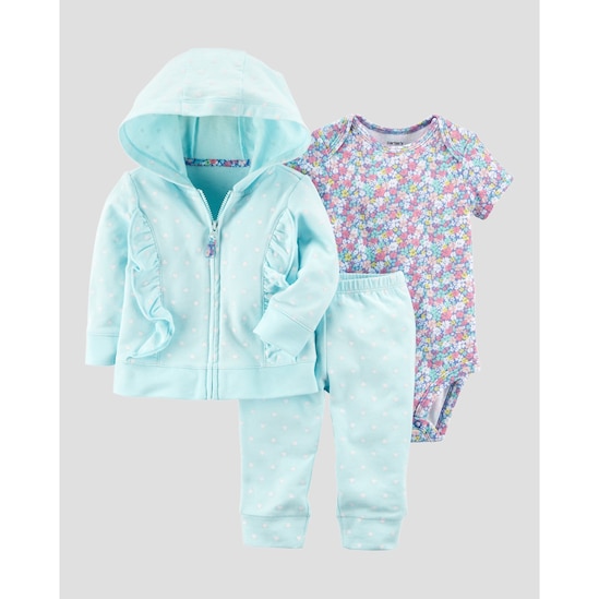 Conjunto Moletom Poá Carter´s - Azul