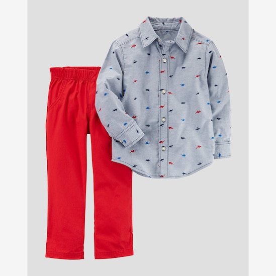 Conjunto Dino Carter´s - Azul/Vermelho