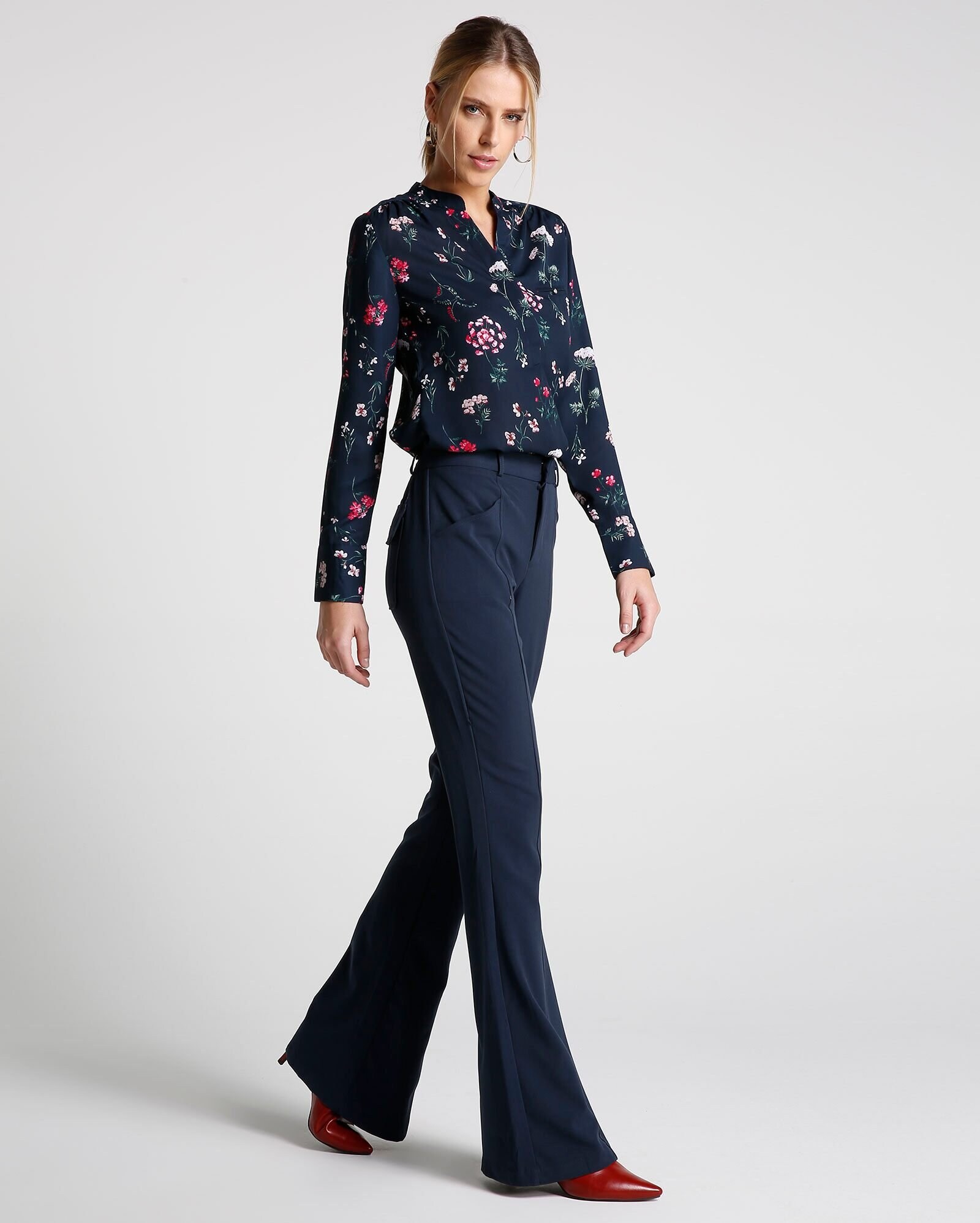 Riachuelo | Calça Boot Cut Vinca - Azul Ultramarine
