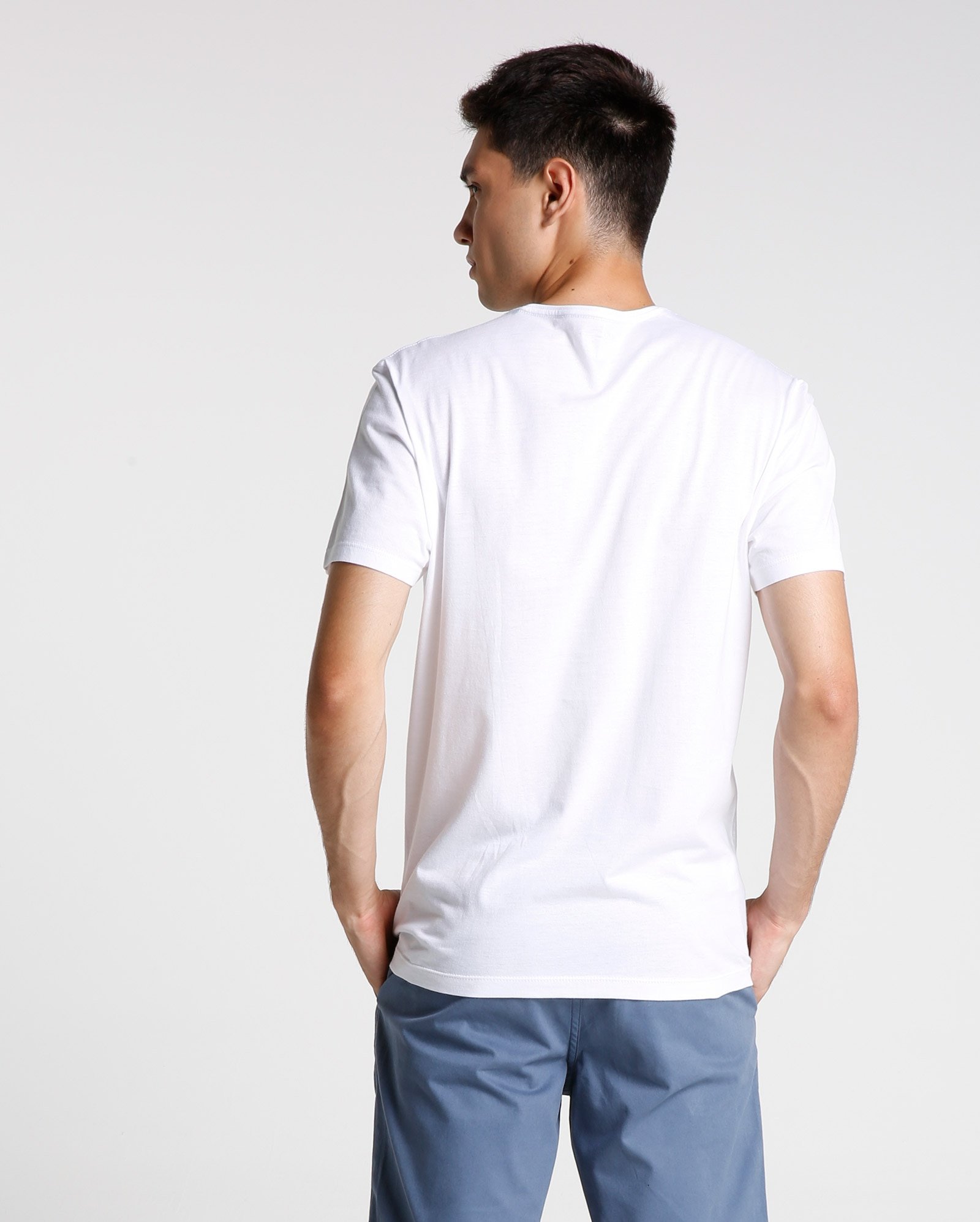 camiseta gola v masculina riachuelo