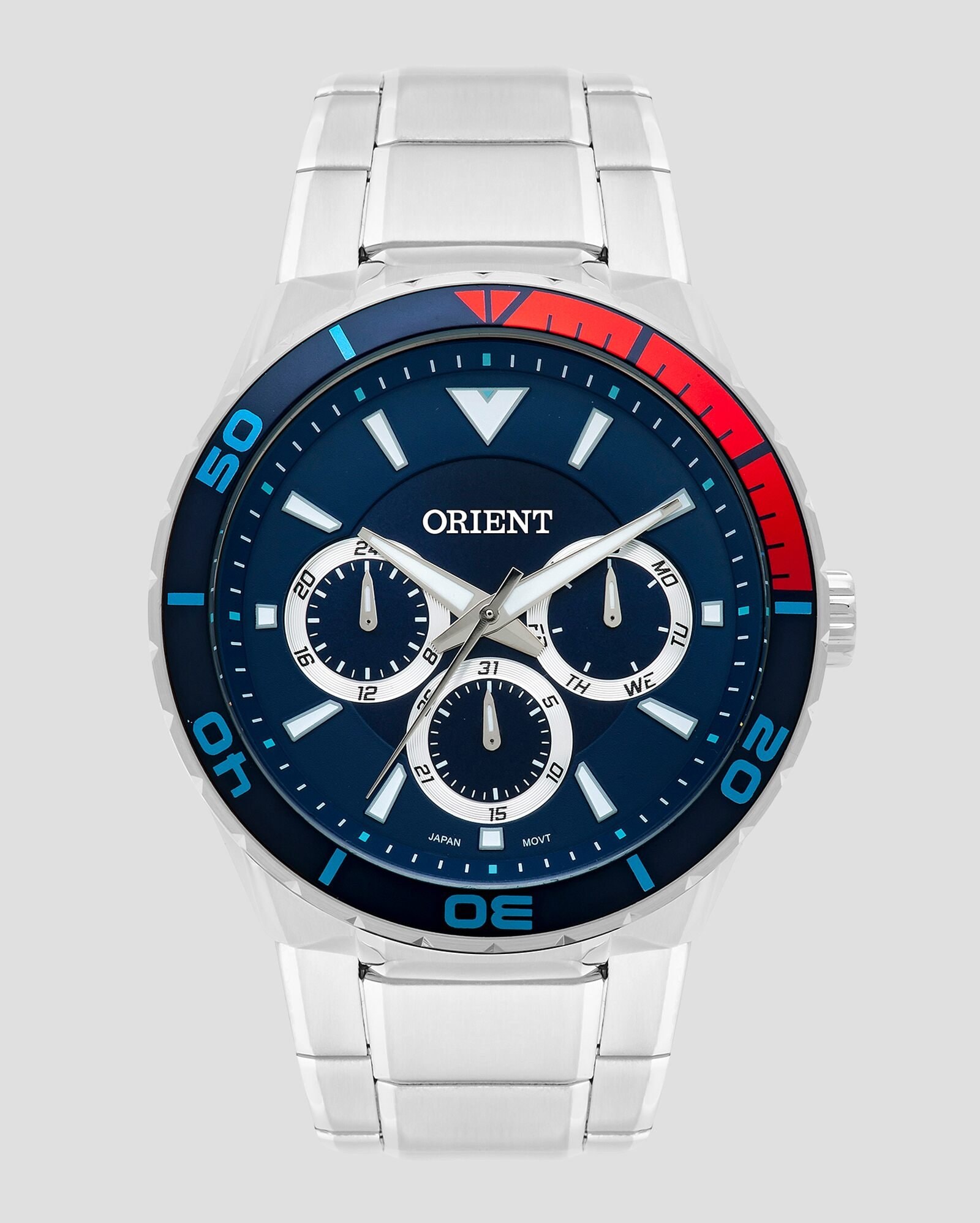 Riachuelo | Relógio Masculino Aço 5ATM Orient - Prateado