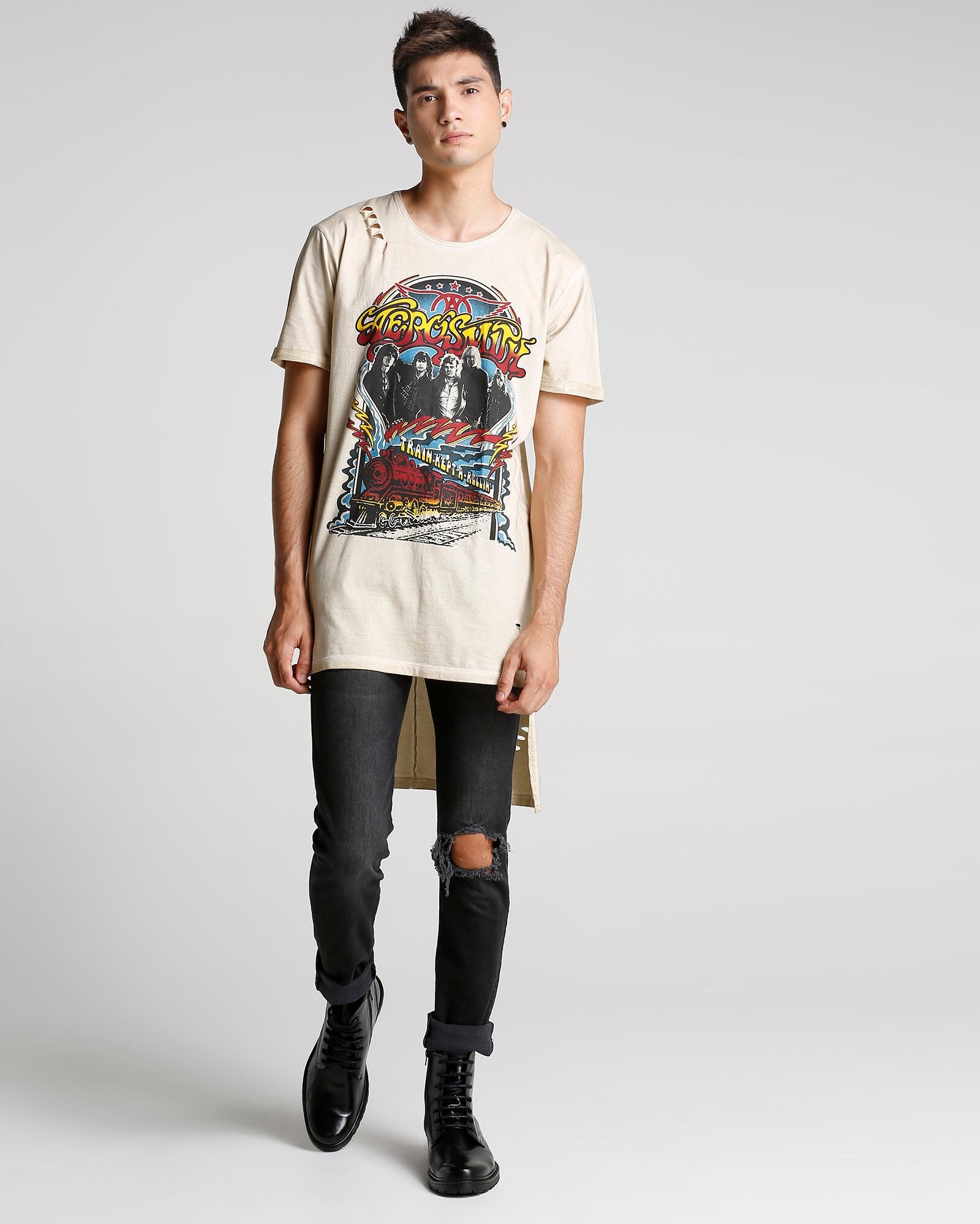 camiseta aerosmith riachuelo