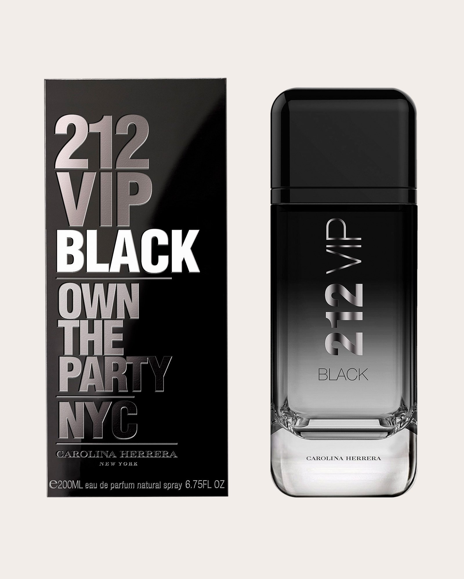 Perfume 212 Vip Black masculino Eau De Parfum - 200 ML | Carolina Herrera