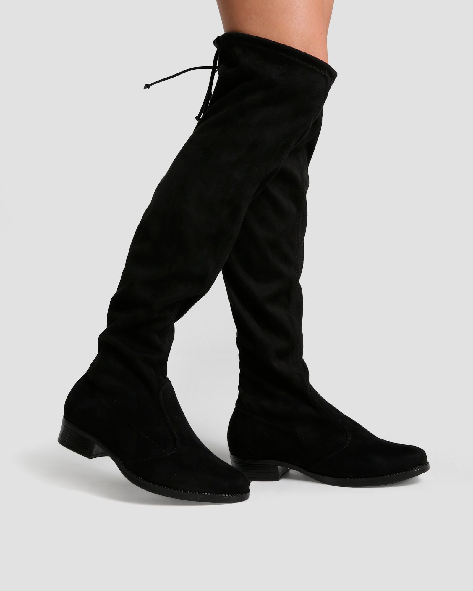 botas over the knee camurça