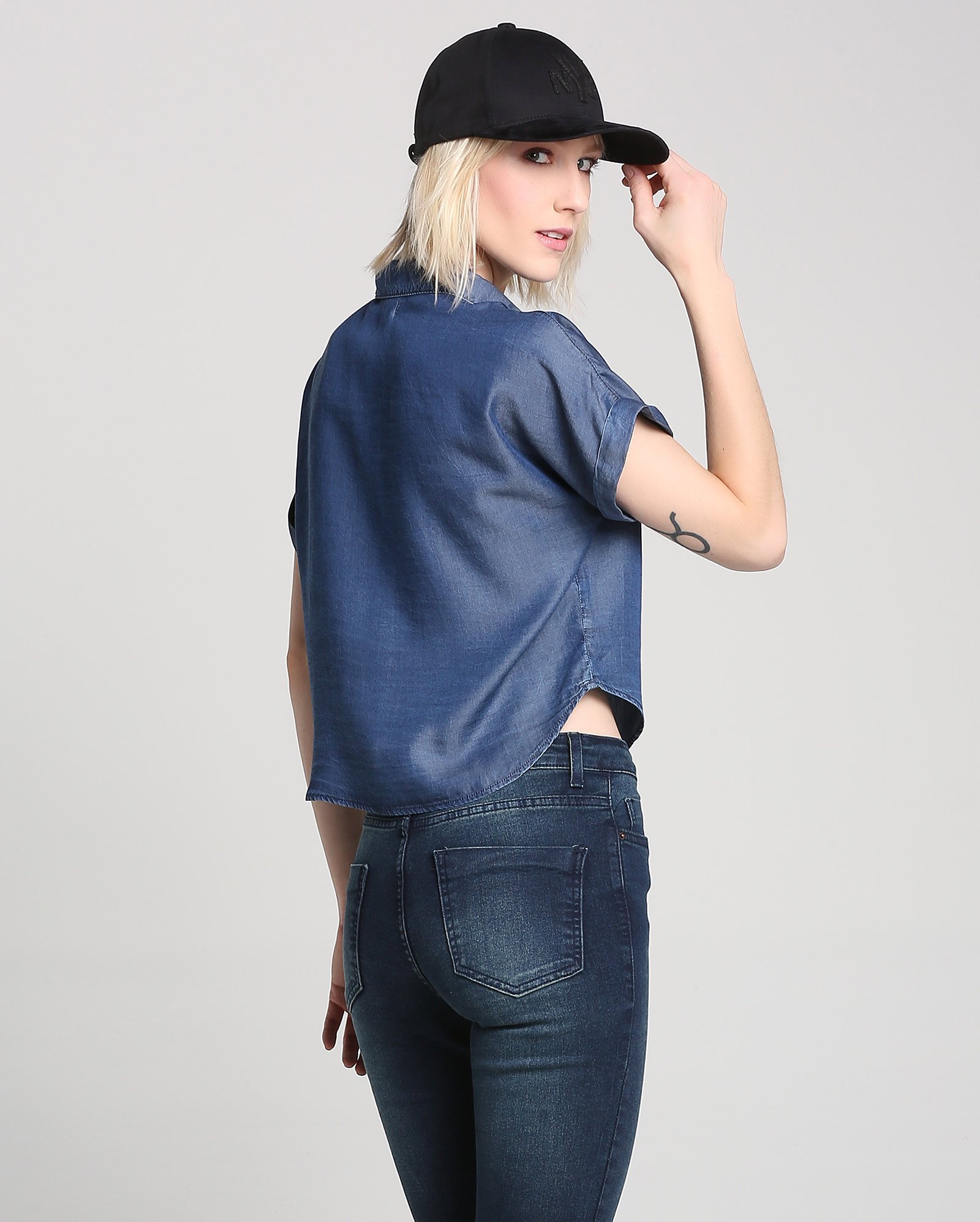 camisa jeans shoulder