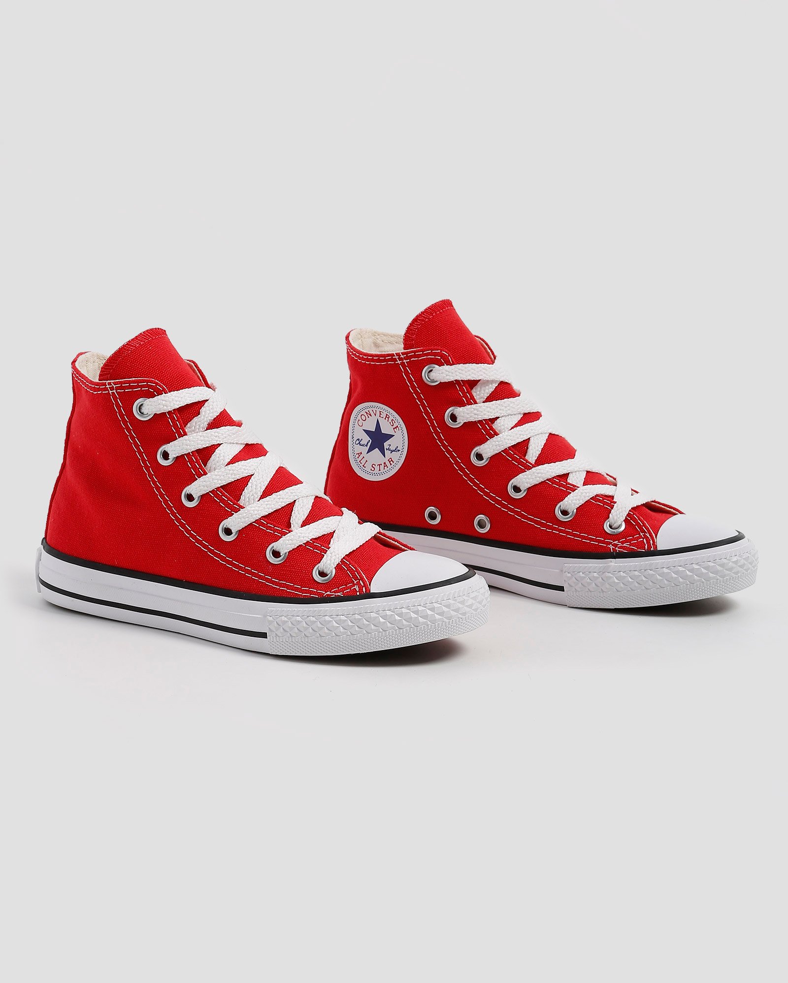 Tênis Juvenil Converse All Star Chuck Taylor Cano Alto Tecido - Vermelho