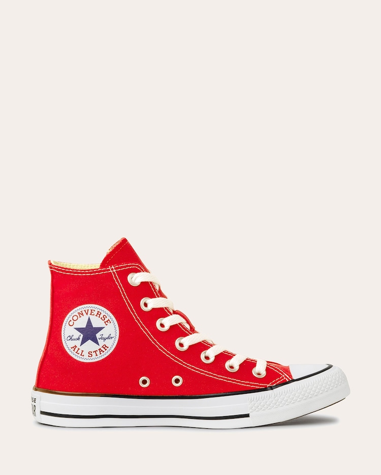 Riachuelo Tênis Chuck Taylor cano alto lona Vermelho