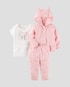 Conjunto 3 Peças I'm So Sweet Carter´s - Rosa Claro