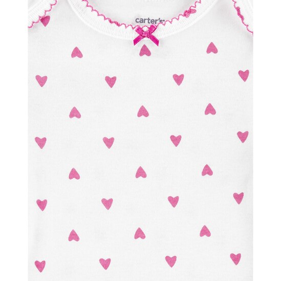 Kit Body Manga Curta Mix 5 Peças Carter's - Azul