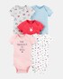 Kit Body 5 Peças Cute Carter's - Rosa