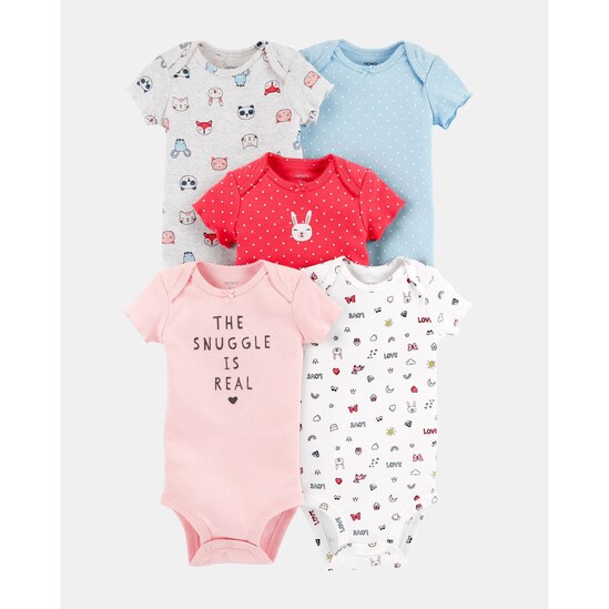 Kit Body 5 Peças Cute Carter's - Rosa