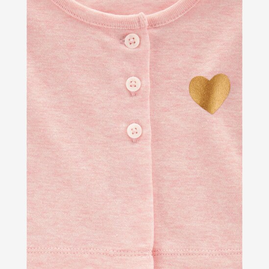 Conjunto 2 Peças Dress Carter´s - Branco/Rosa Claro