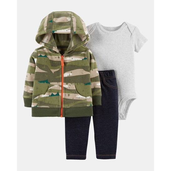 Conjunto 3 Peças Camuflado Carter´s - Multicor