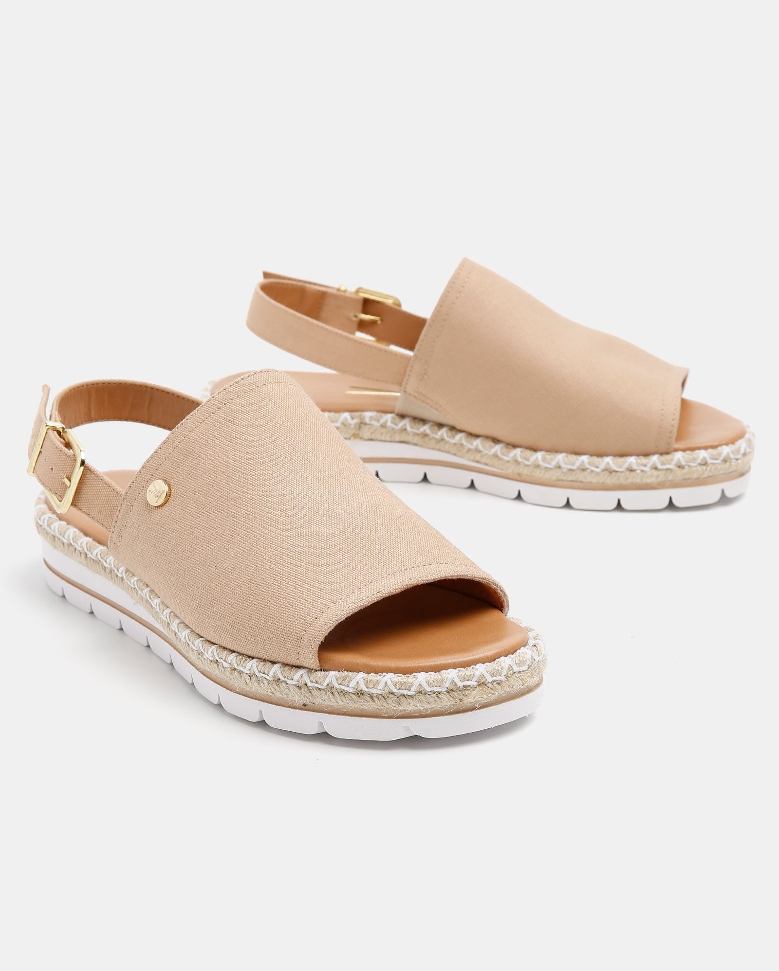 Riachuelo | Sandália Flatform Lona Vizzano