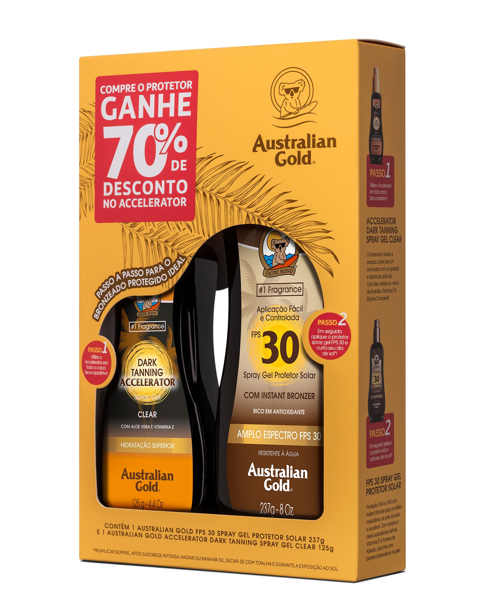 Kit Accelerator + Instant Bronzer FPS30 Australian Gold