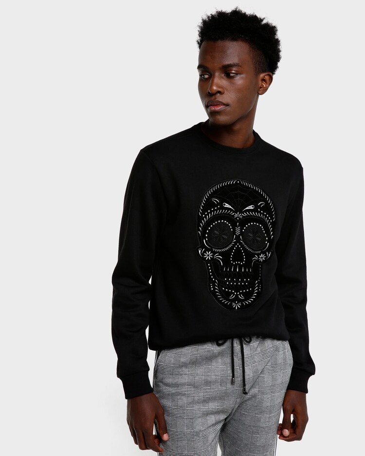 Riachuelo Blusão Moletom Caveira Mexicana