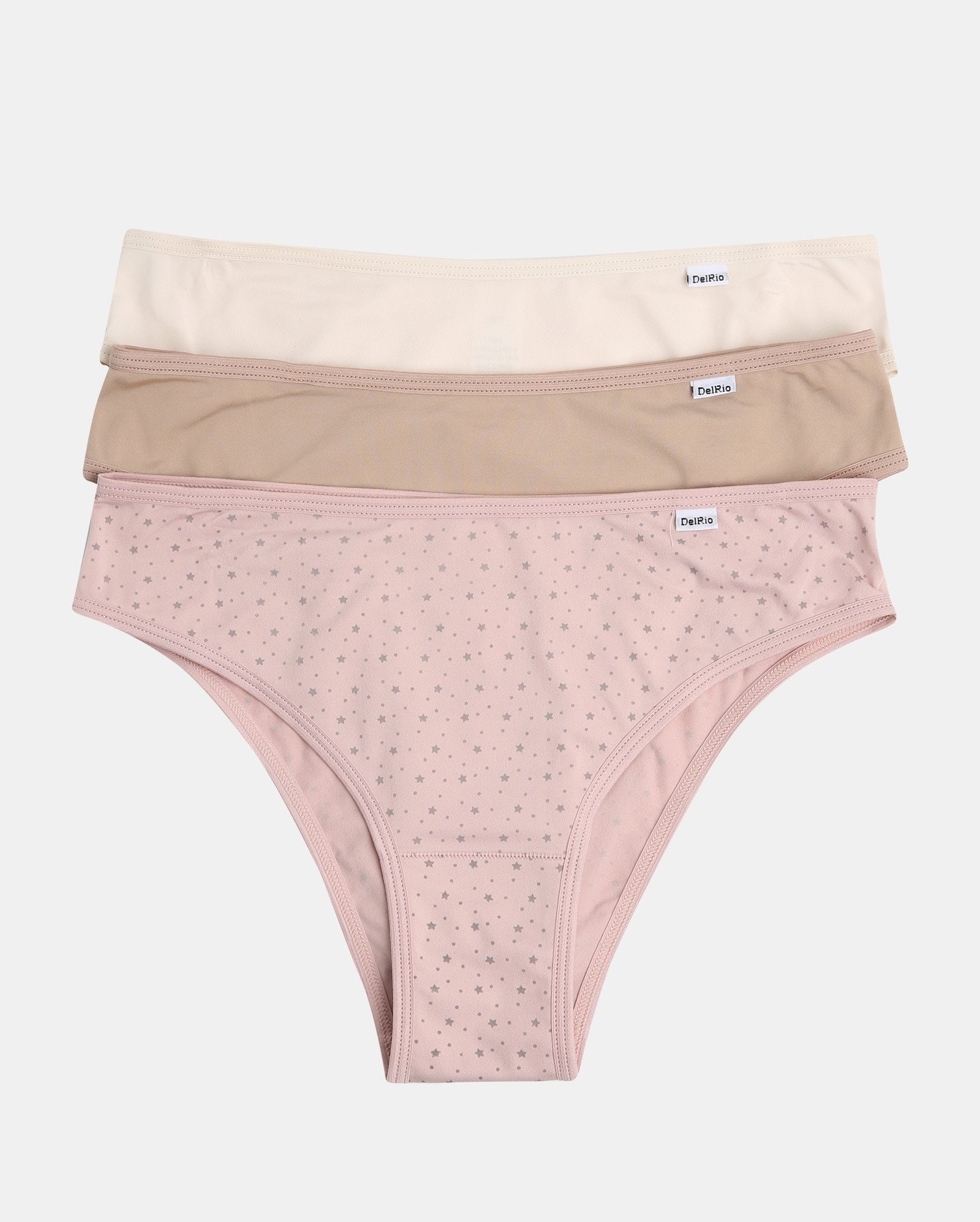 Kit 3 Calcinhas Biquíni Microfibra DelRio | Marisa