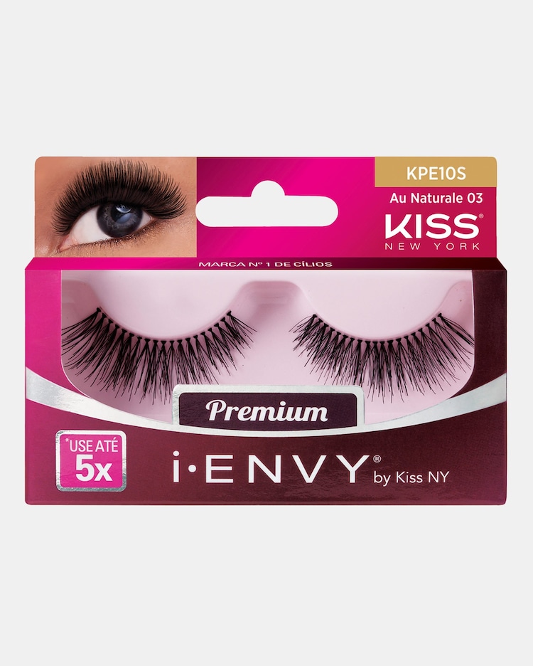 Riachuelo Cílios Postiços I-Envy Au Naturale Kiss New York 03 Preto