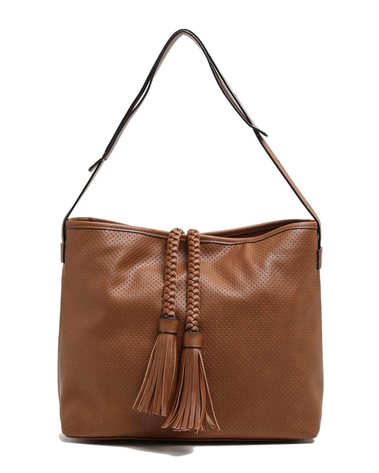 leather bolsa with tassels