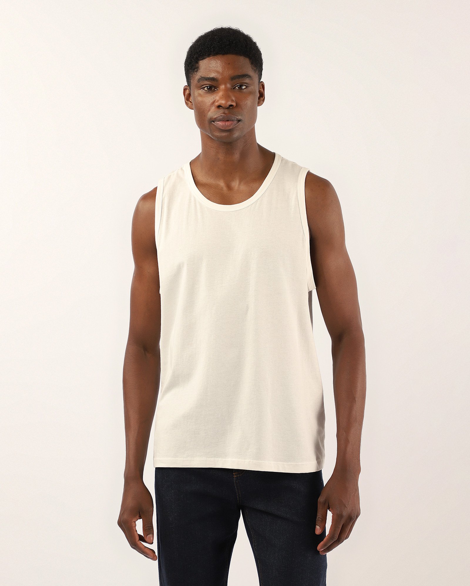 Regata masculina slim básica - Off-white