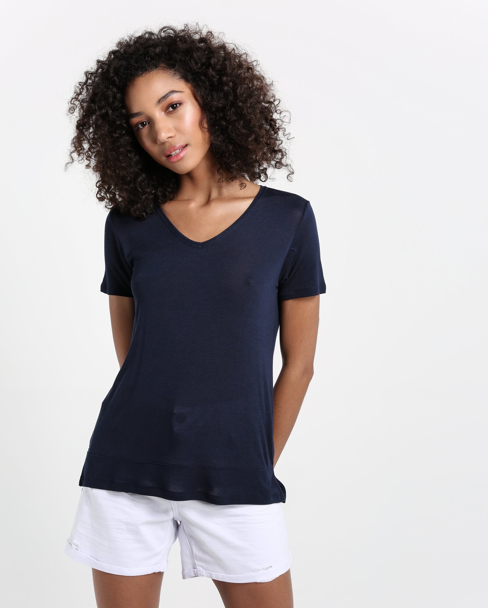 blusa malha basica