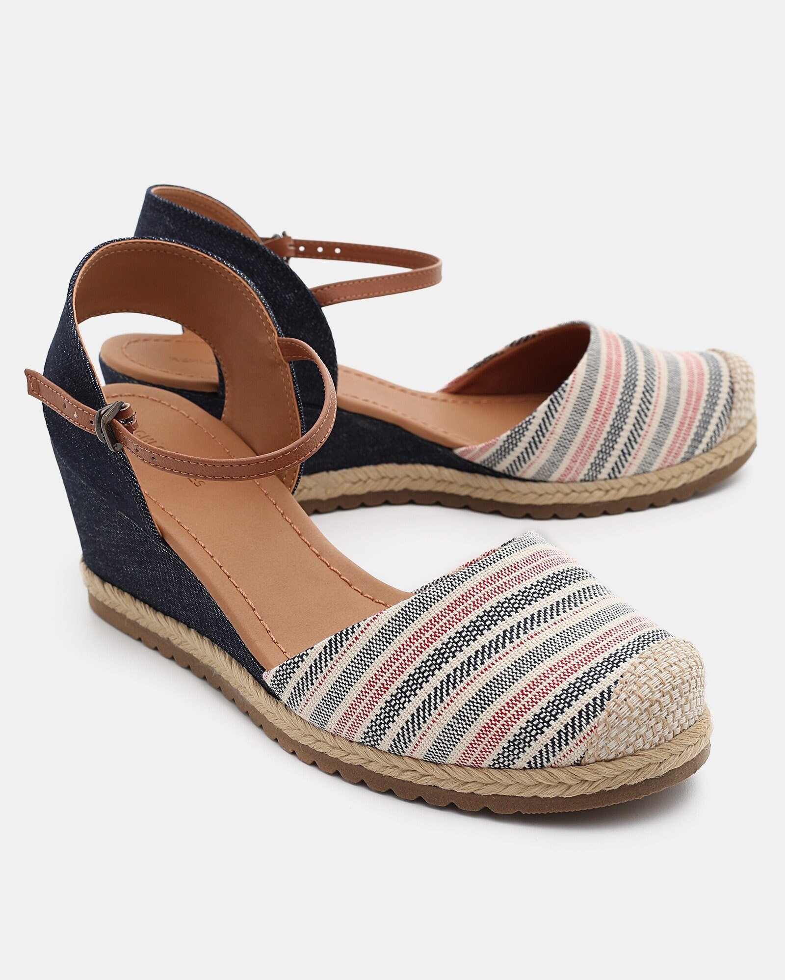 Riachuelo | Sapato Anabela Jeans e Lona RCHLO Shoes - Denim Médio
