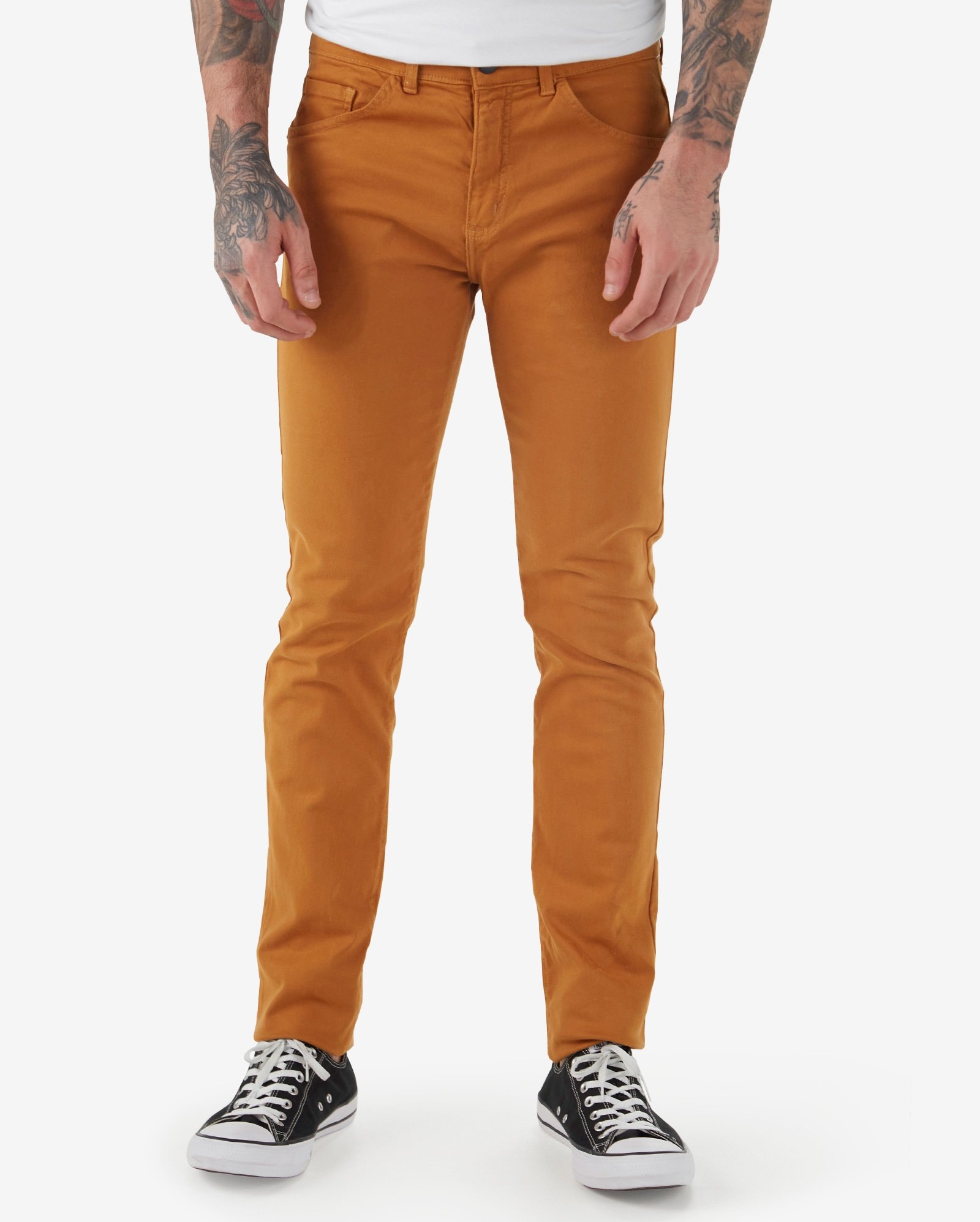 Calça Sarja Masculina CalÇa Jeans Masculina Cor Mostarda Calca